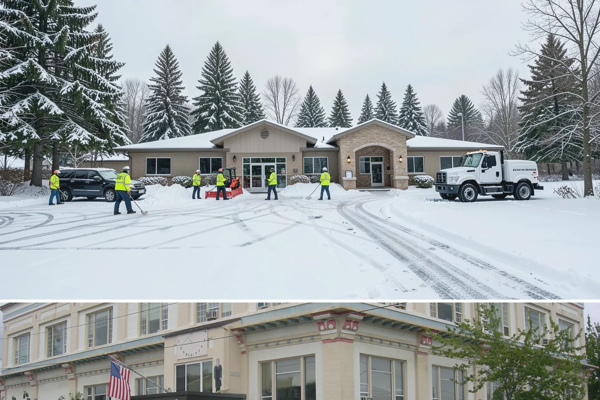 Office Building Parking Lot Snow Removal in Anacortes, Skagit County, WA - Office lots across Western Washington need the most attention from December through February, when clear overnight skies drive...