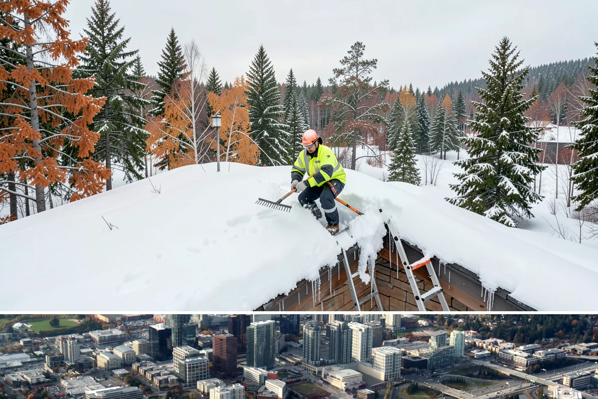 Office Building Parking Lot Snow Removal in Bellevue, King County, WA - Office lots across Western Washington need the most attention from December through February, when clear overnight skies drive...