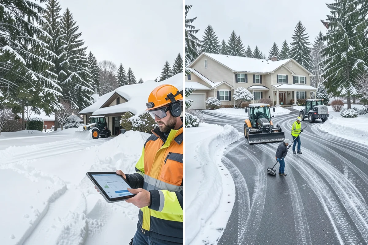 Office Building Parking Lot Snow Removal in Buckley, Pierce County, WA - Establish start-of-business timing and priority entrances with building management