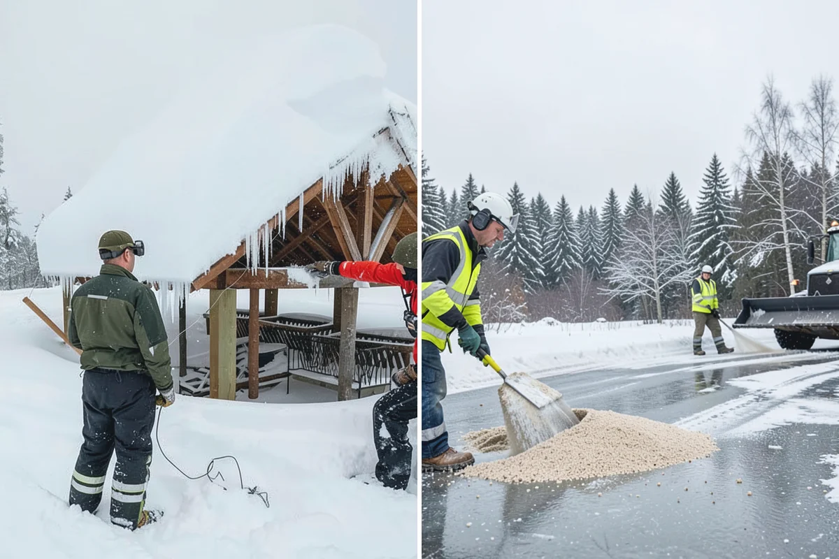 Office Building Parking Lot Snow Removal in Coupeville, Island County, WA - Establish start-of-business timing and priority entrances with building management
