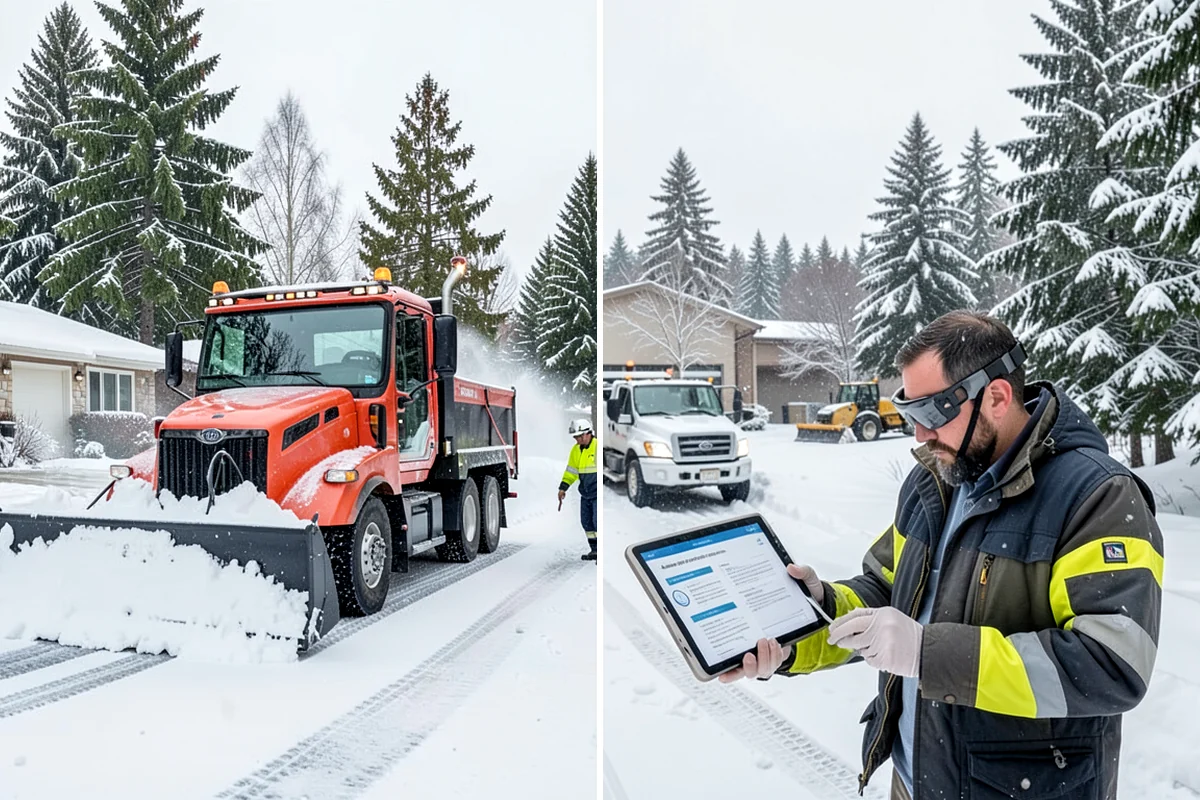 Office Building Parking Lot Snow Removal in DuPont, Pierce County, WA - Establish start-of-business timing and priority entrances with building management