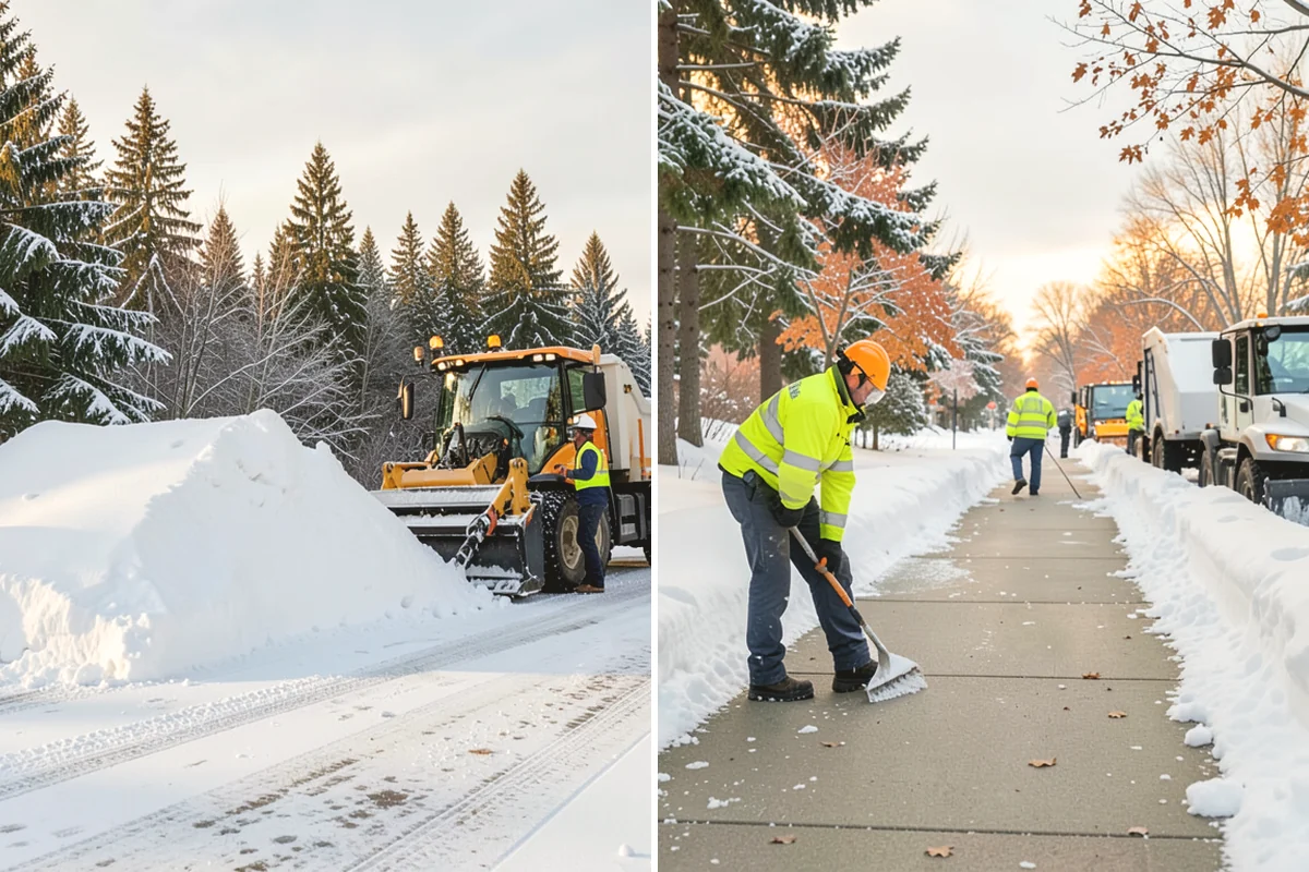 Office Building Parking Lot Snow Removal in Duvall, King County, WA - Establish start-of-business timing and priority entrances with building management