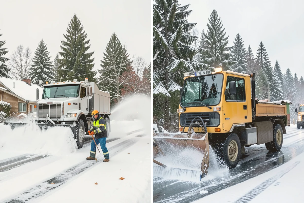 Office Building Parking Lot Snow Removal in Edmonds, Snohomish County, WA - Establish start-of-business timing and priority entrances with building management