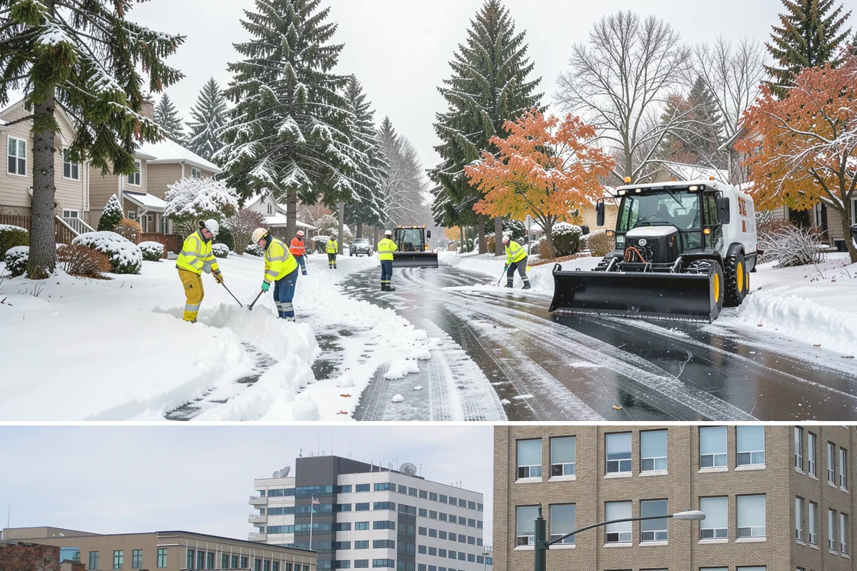 Office Building Parking Lot Snow Removal in Everett, Snohomish County, WA - Office lots across Western Washington need the most attention from December through February, when clear overnight skies drive...
