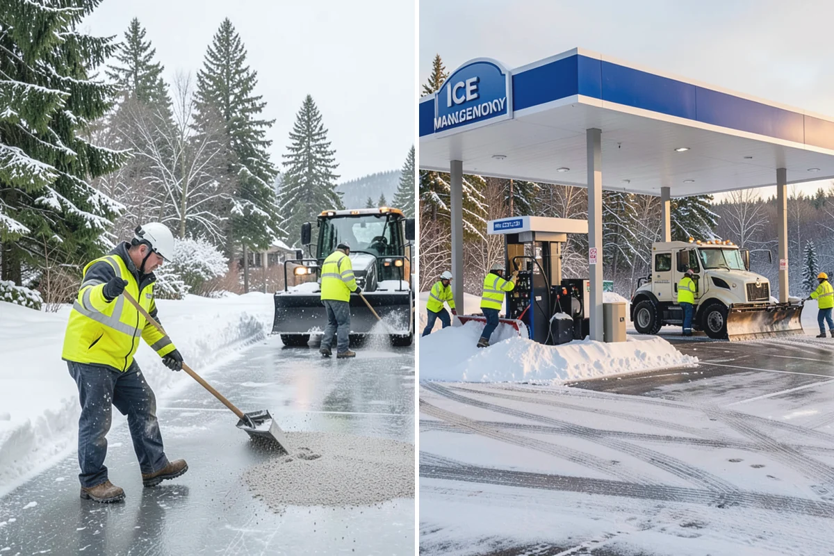Office Building Parking Lot Snow Removal in Gold Bar, Snohomish County, WA - Establish start-of-business timing and priority entrances with building management