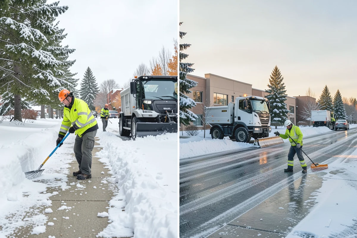 Office Building Parking Lot Snow Removal in Granite Falls, Snohomish County, WA - Establish start-of-business timing and priority entrances with building management