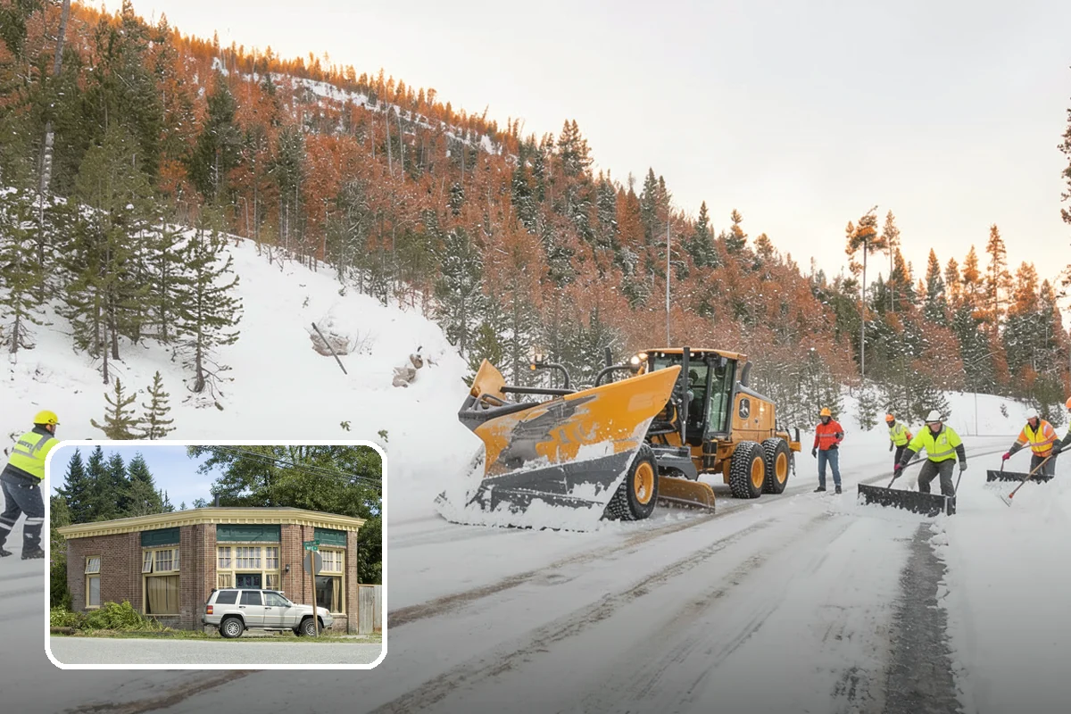 Office Building Parking Lot Snow Removal in Hamilton, Skagit County, WA - Employees and clients arrive to a cleared, deiced lot at the start of business