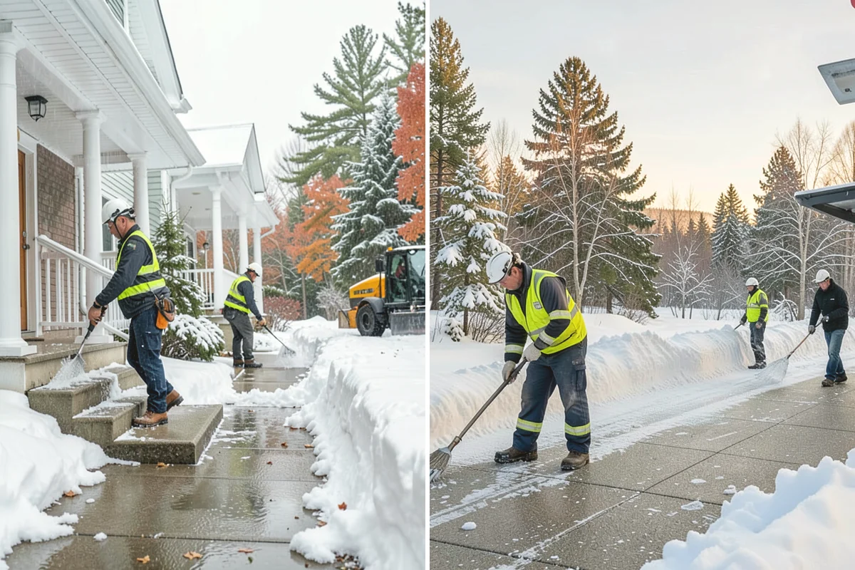 Office Building Parking Lot Snow Removal in Issaquah, King County, WA - Establish start-of-business timing and priority entrances with building management