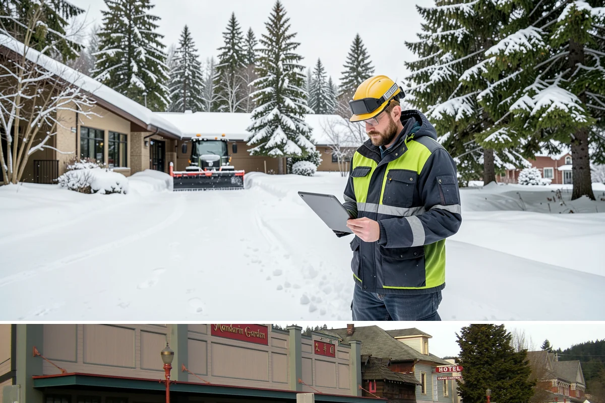 Office Building Parking Lot Snow Removal in Issaquah, King County, WA - Office lots across Western Washington need the most attention from December through February, when clear overnight skies drive...