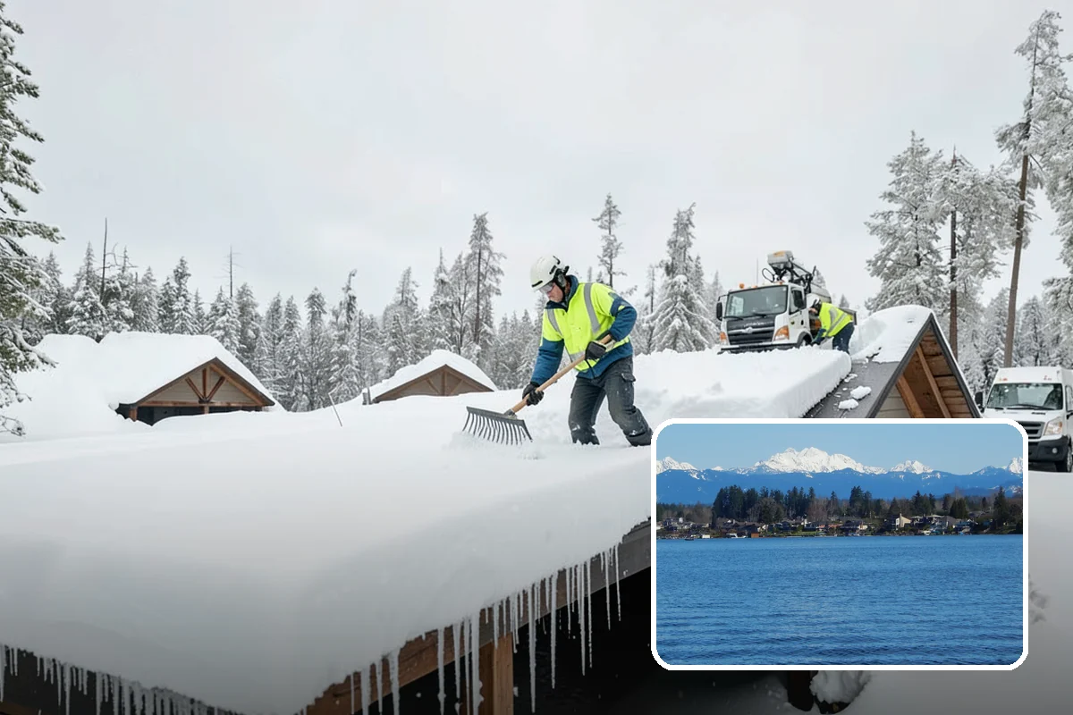 Office Building Parking Lot Snow Removal in Lake Stevens, Snohomish County, WA - Employees and clients arrive to a cleared, deiced lot at the start of business