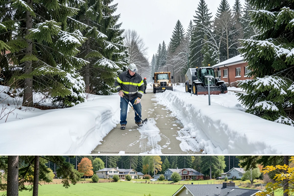 Office Building Parking Lot Snow Removal in Lyman, Skagit County, WA - Office lots across Western Washington need the most attention from December through February, when clear overnight skies drive...