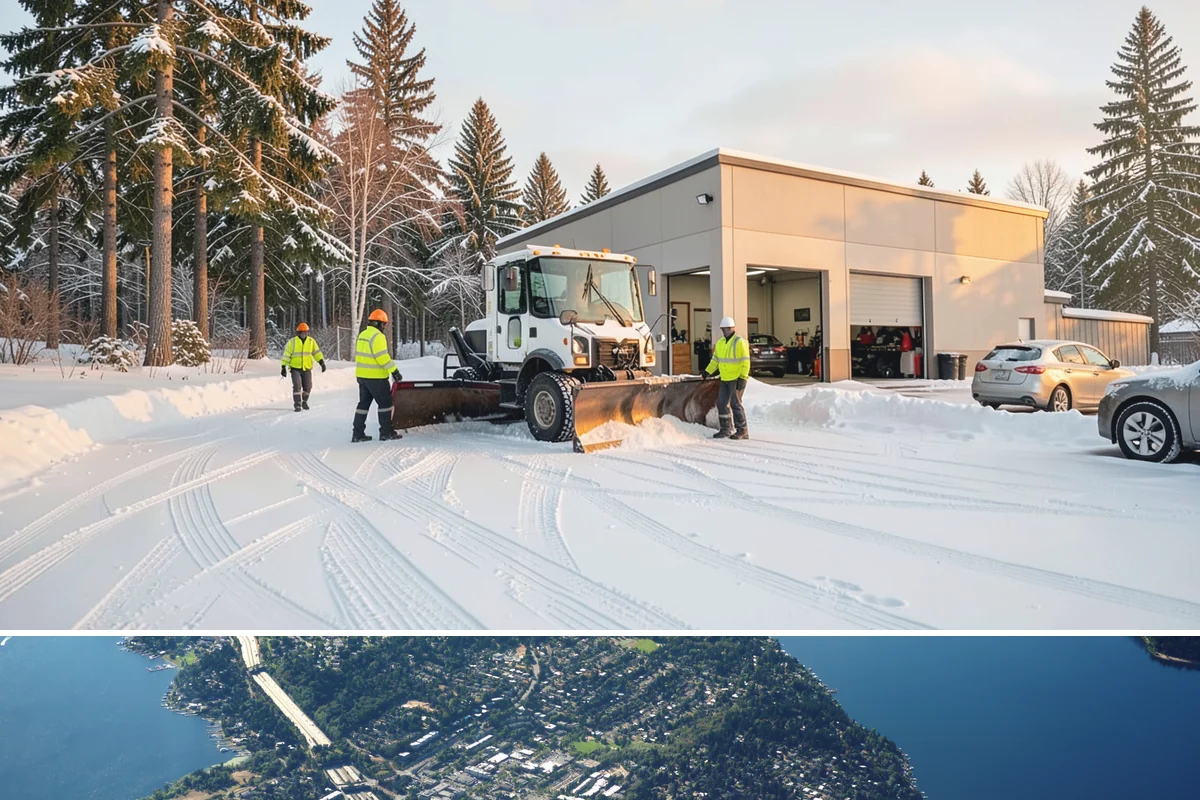 Office Building Parking Lot Snow Removal in Mercer Island, King County, WA - Office lots across Western Washington need the most attention from December through February, when clear overnight skies drive...
