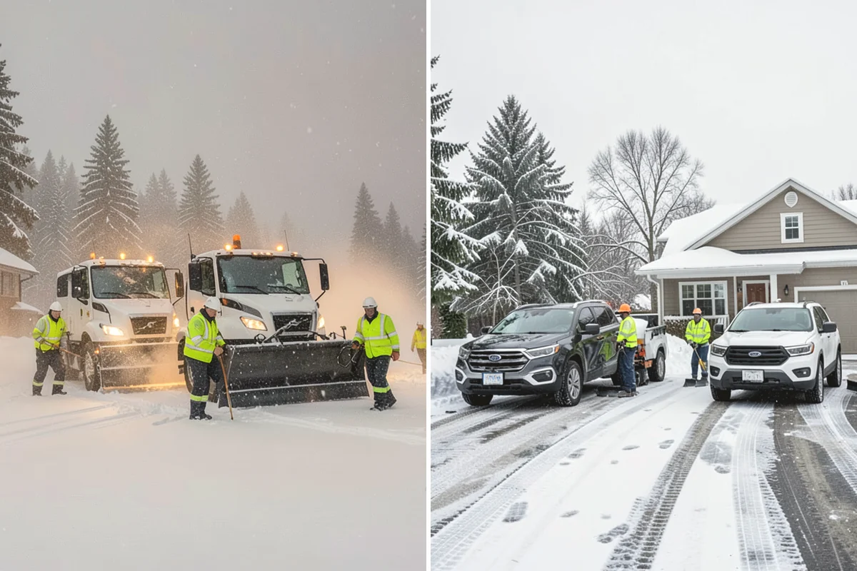 Office Building Parking Lot Snow Removal in Mill Creek, Snohomish County, WA - Establish start-of-business timing and priority entrances with building management
