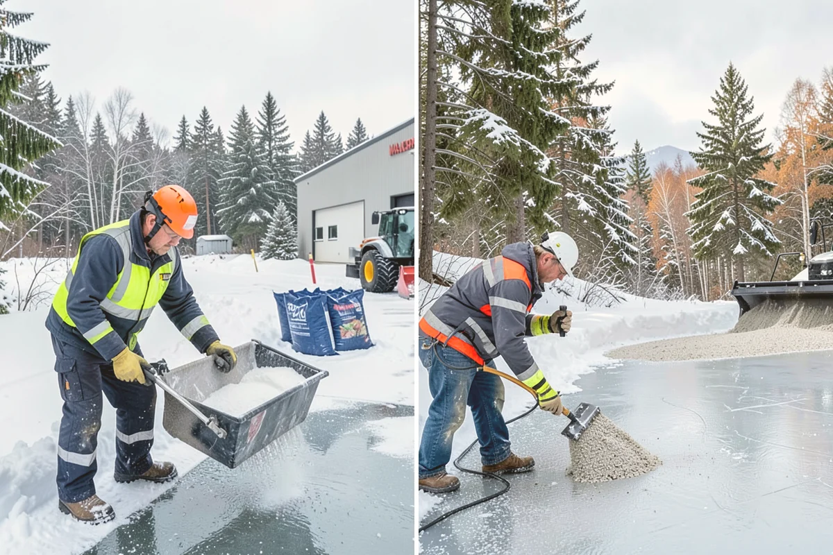 Office Building Parking Lot Snow Removal in Milton, King County, WA - Establish start-of-business timing and priority entrances with building management