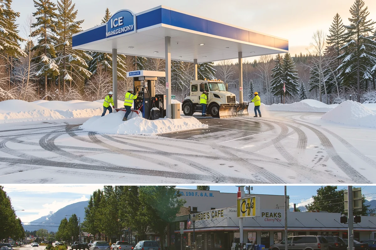 Office Building Parking Lot Snow Removal in North Bend, King County, WA - Office lots across Western Washington need the most attention from December through February, when clear overnight skies drive...