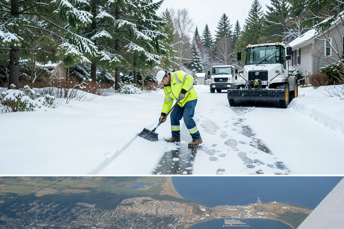 Office Building Parking Lot Snow Removal in Oak Harbor, Island County, WA - Office lots across Western Washington need the most attention from December through February, when clear overnight skies drive...