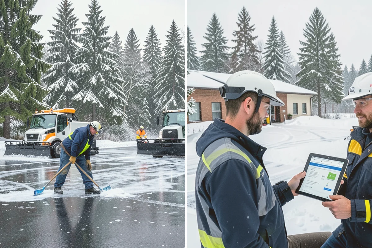Office Building Parking Lot Snow Removal in Stanwood, Snohomish County, WA - Establish start-of-business timing and priority entrances with building management