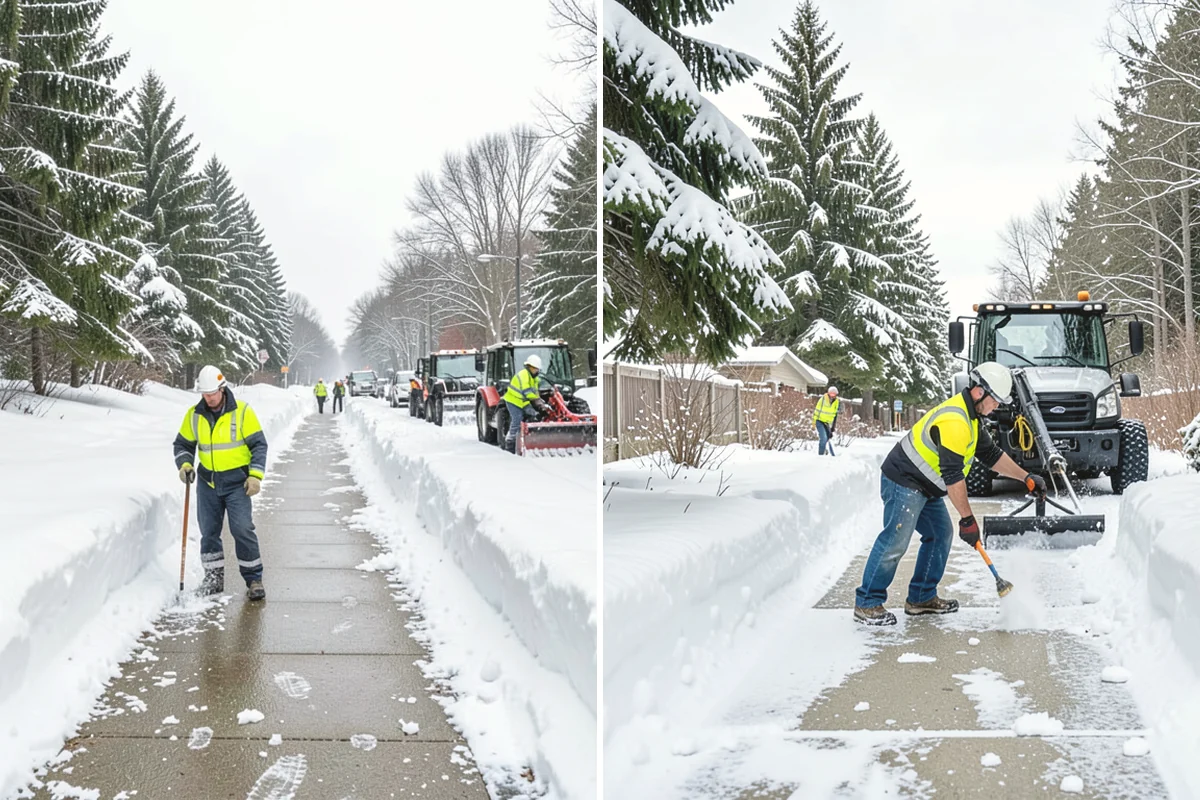 Office Building Parking Lot Snow Removal in University Place, Pierce County, WA - Establish start-of-business timing and priority entrances with building management