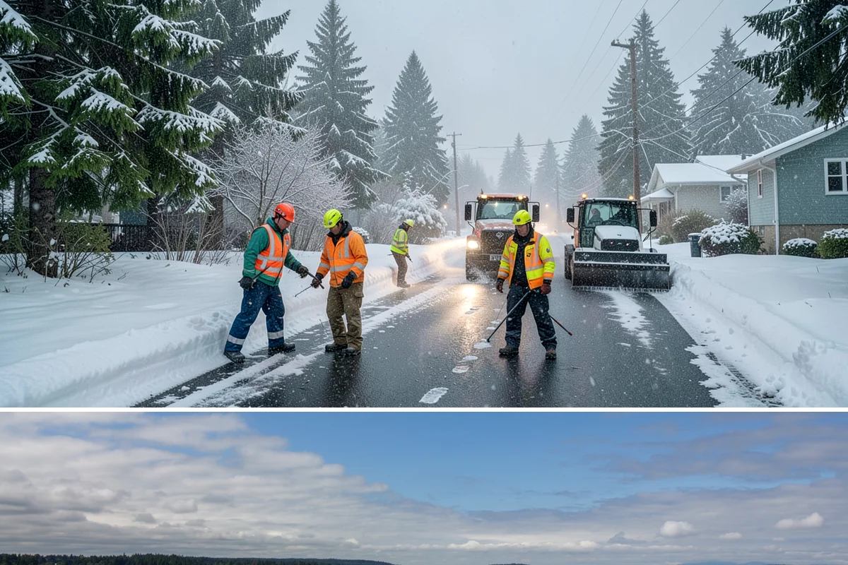 Office Building Parking Lot Snow Removal in University Place, Pierce County, WA - Office lots across Western Washington need the most attention from December through February, when clear overnight skies drive...