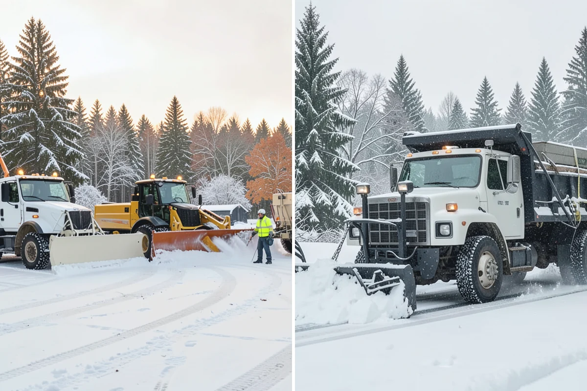 Office Building Parking Lot Snow Removal in Wilkeson, Pierce County, WA - Establish start-of-business timing and priority entrances with building management