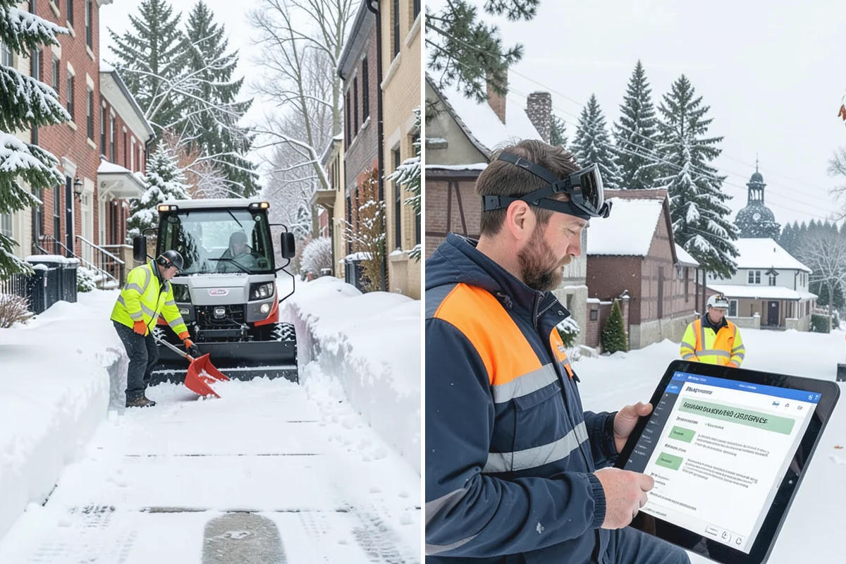 Office Building Parking Lot Snow Removal in Woodinville, King County, WA - Establish start-of-business timing and priority entrances with building management