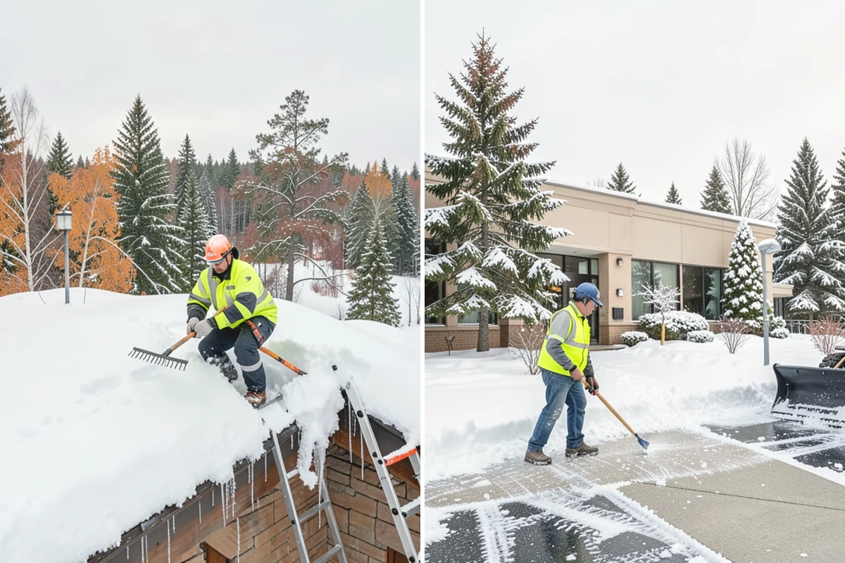 Office Building Sidewalk Clearing in Anacortes, Skagit County, WA - Confirm building open time and target completion ahead of it