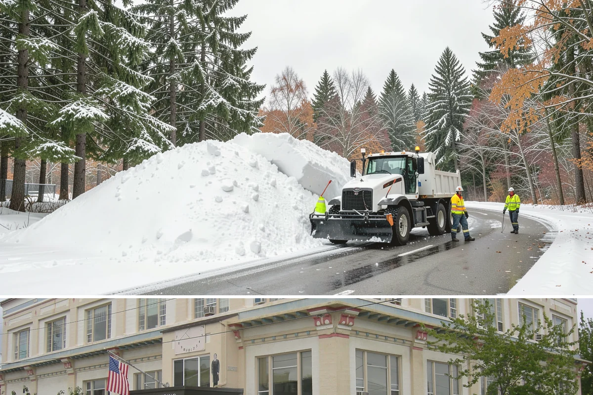 Office Building Sidewalk Clearing in Anacortes, Skagit County, WA - Office demand peaks from December through February, with the most critical events being pre-dawn freezing fog and drizzle that...