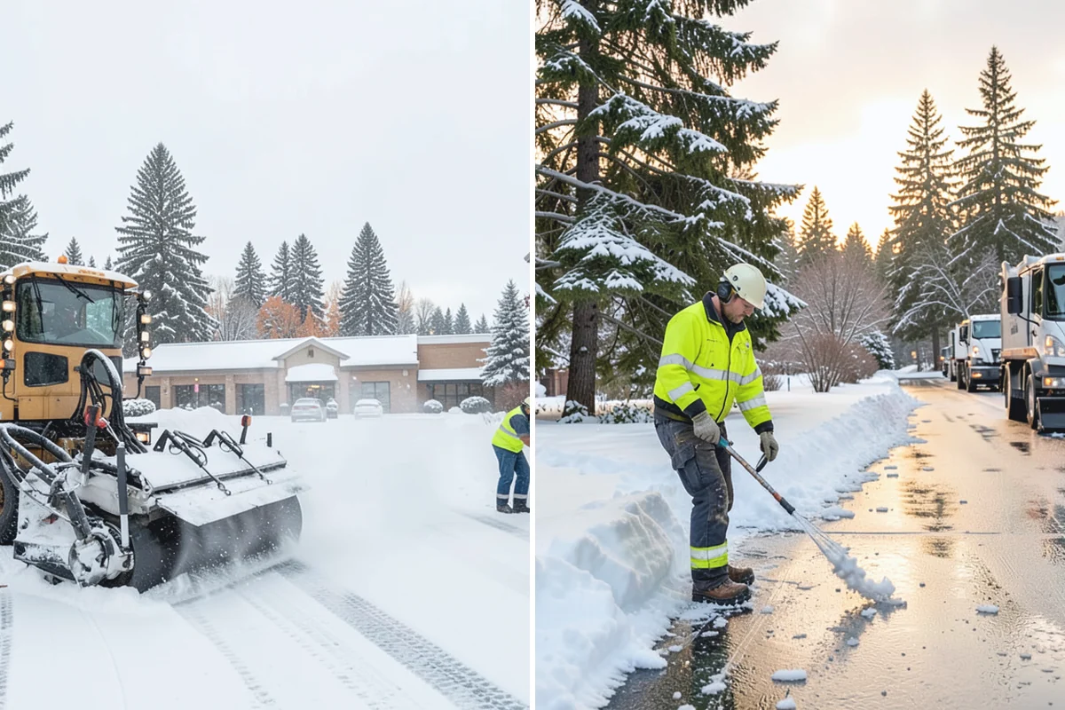 Office Building Sidewalk Clearing in Auburn, King County, WA - Confirm building open time and target completion ahead of it