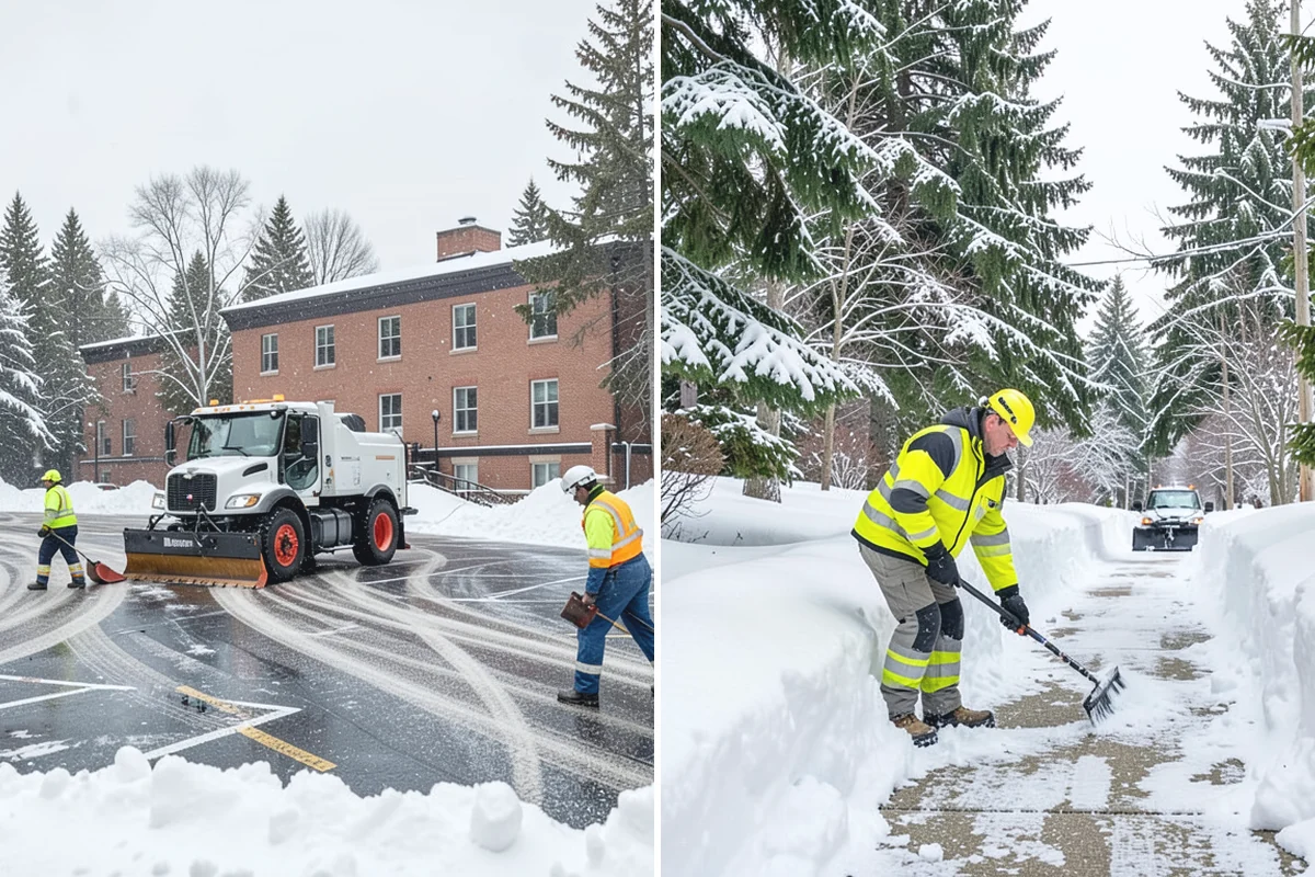 Office Building Sidewalk Clearing in Bonney Lake, Pierce County, WA - Confirm building open time and target completion ahead of it