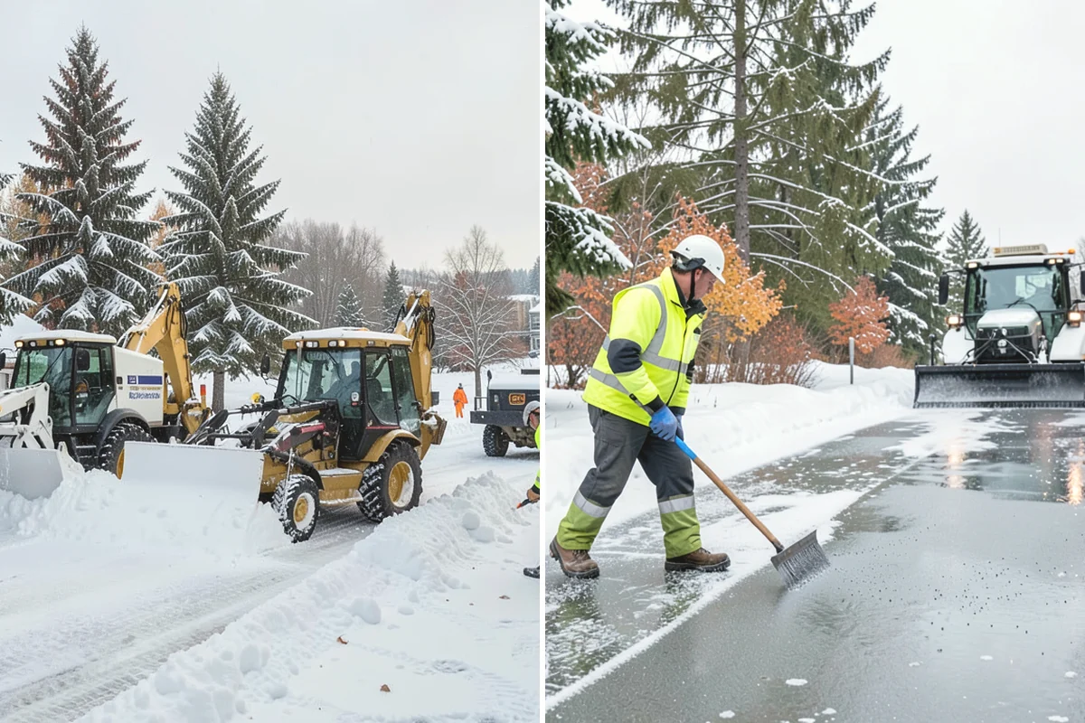 Office Building Sidewalk Clearing in Burien, King County, WA - Confirm building open time and target completion ahead of it