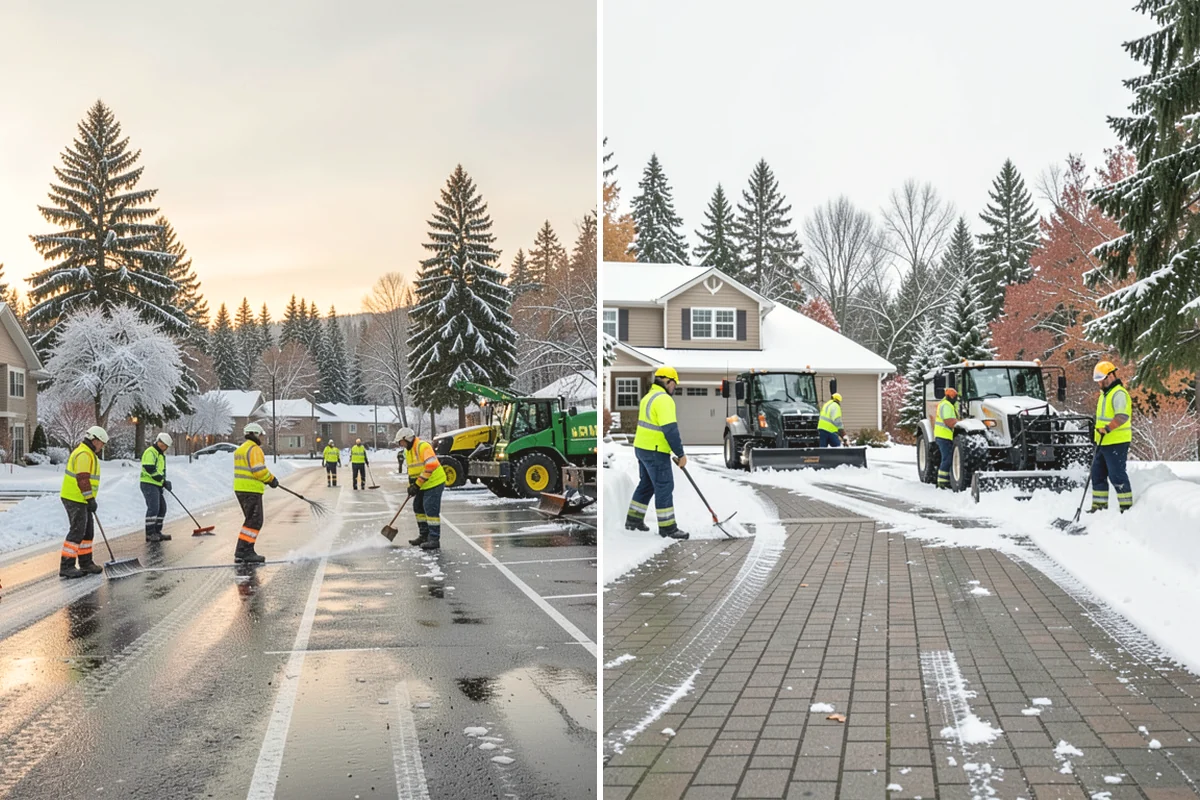 Office Building Sidewalk Clearing in Burlington, Skagit County, WA - Confirm building open time and target completion ahead of it