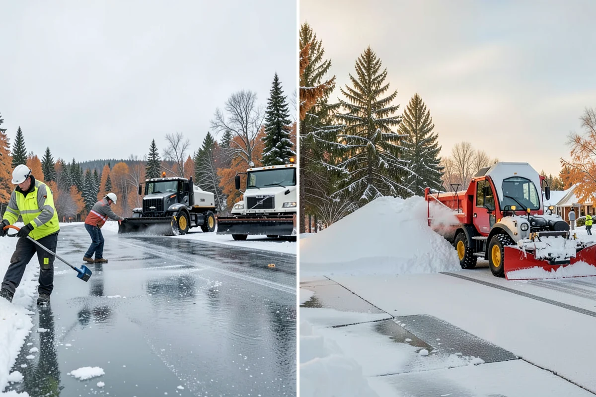 Office Building Sidewalk Clearing in Clyde Hill, King County, WA - Confirm building open time and target completion ahead of it