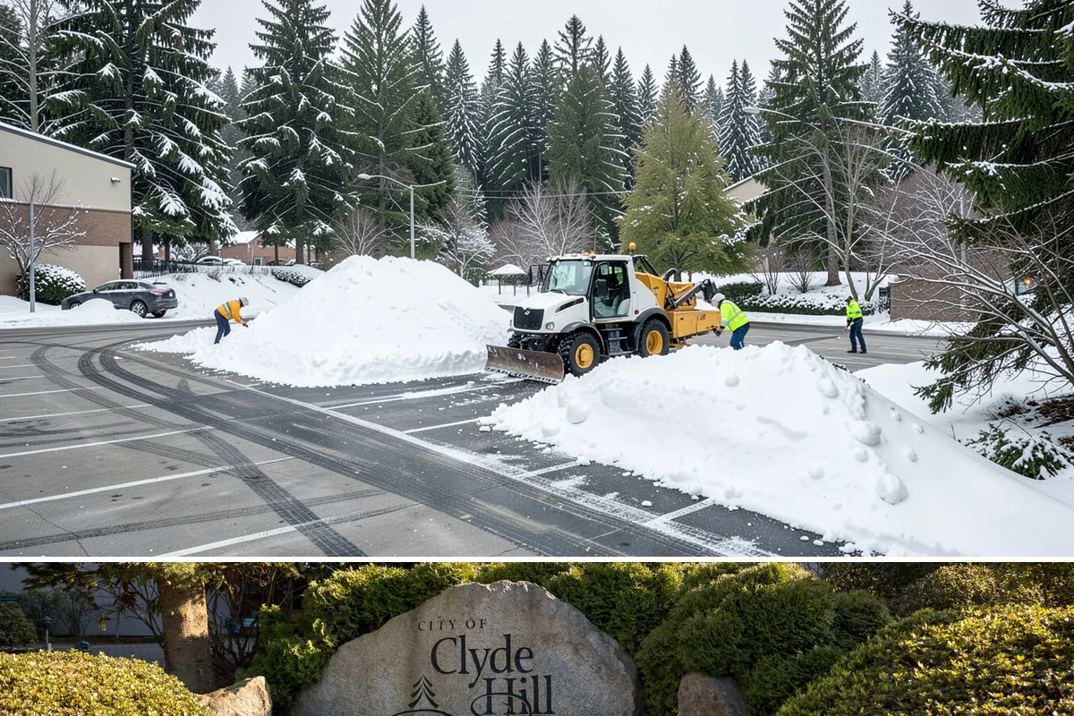 Office Building Sidewalk Clearing in Clyde Hill, King County, WA - Office demand peaks from December through February, with the most critical events being pre-dawn freezing fog and drizzle that...