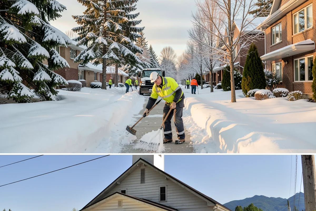 Office Building Sidewalk Clearing in Concrete, Skagit County, WA - Office demand peaks from December through February, with the most critical events being pre-dawn freezing fog and drizzle that...