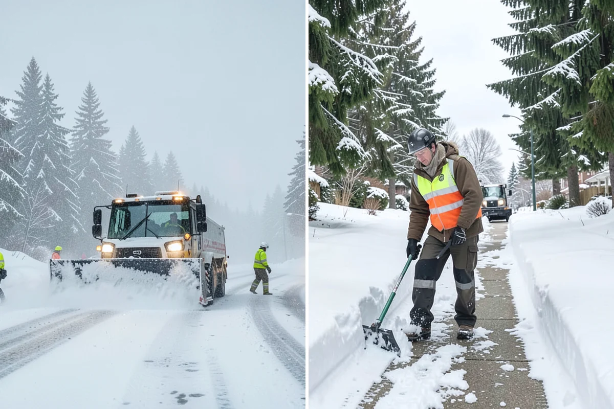 Office Building Sidewalk Clearing in Darrington, Snohomish County, WA - Confirm building open time and target completion ahead of it