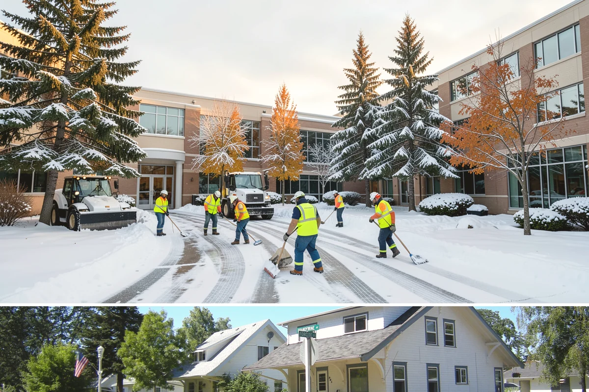 Office Building Sidewalk Clearing in DuPont, Pierce County, WA - Office demand peaks from December through February, with the most critical events being pre-dawn freezing fog and drizzle that...