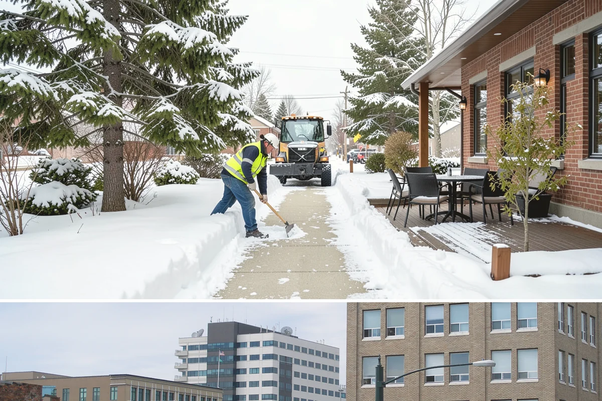 Office Building Sidewalk Clearing in Everett, Snohomish County, WA - Office demand peaks from December through February, with the most critical events being pre-dawn freezing fog and drizzle that...
