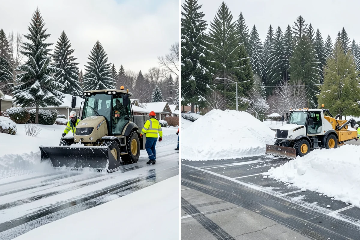 Office Building Sidewalk Clearing in Fircrest, Pierce County, WA - Confirm building open time and target completion ahead of it