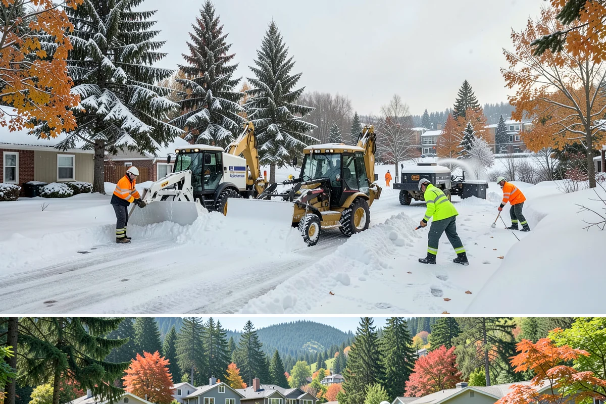 Office Building Sidewalk Clearing in Fircrest, Pierce County, WA - Office demand peaks from December through February, with the most critical events being pre-dawn freezing fog and drizzle that...