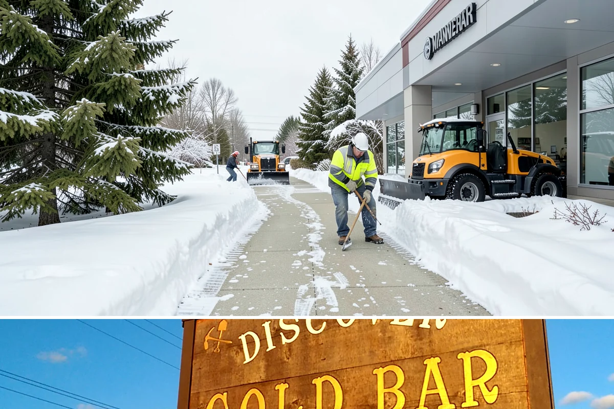 Office Building Sidewalk Clearing in Gold Bar, Snohomish County, WA - Office demand peaks from December through February, with the most critical events being pre-dawn freezing fog and drizzle that...