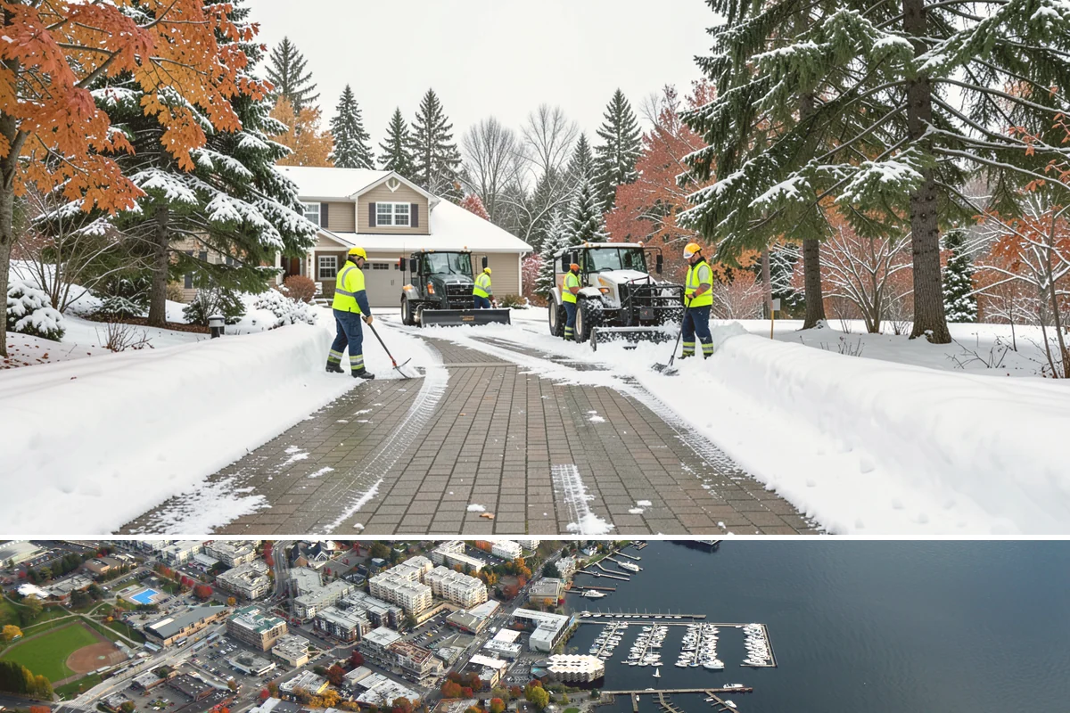 Office Building Sidewalk Clearing in Kirkland, King County, WA - Office demand peaks from December through February, with the most critical events being pre-dawn freezing fog and drizzle that...