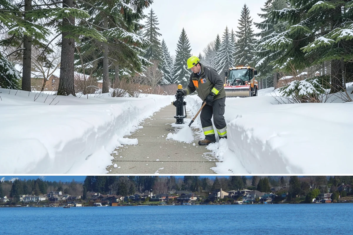 Office Building Sidewalk Clearing in Lake Stevens, Snohomish County, WA - Office demand peaks from December through February, with the most critical events being pre-dawn freezing fog and drizzle that...
