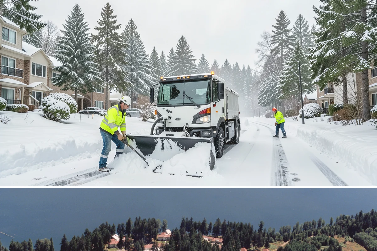 Office Building Sidewalk Clearing in Lakewood, Pierce County, WA - Office demand peaks from December through February, with the most critical events being pre-dawn freezing fog and drizzle that...
