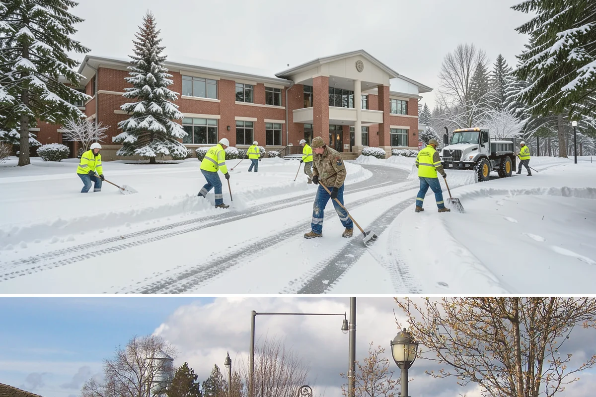 Office Building Sidewalk Clearing in Marysville, Snohomish County, WA - Office demand peaks from December through February, with the most critical events being pre-dawn freezing fog and drizzle that...