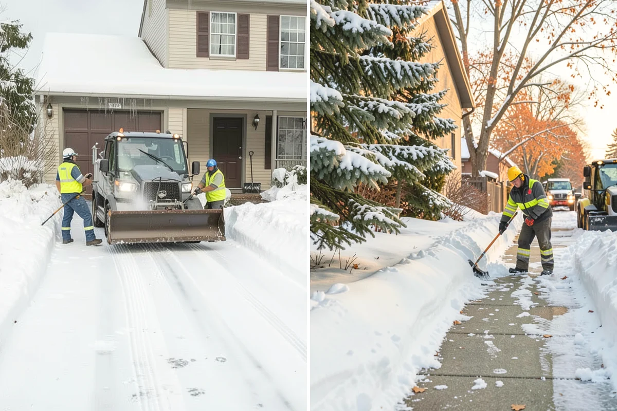 Office Building Sidewalk Clearing in Mercer Island, King County, WA - Confirm building open time and target completion ahead of it