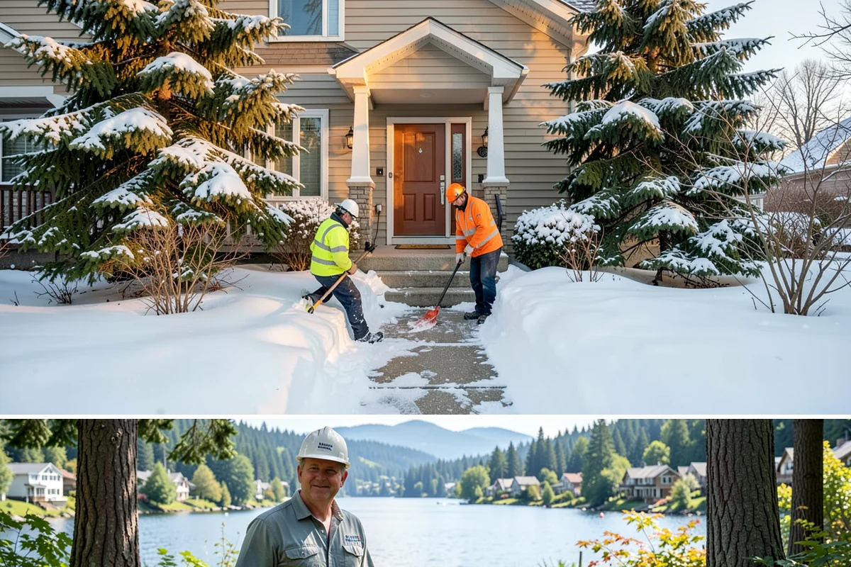 Office Building Sidewalk Clearing in Milton, King County, WA - Office demand peaks from December through February, with the most critical events being pre-dawn freezing fog and drizzle that...