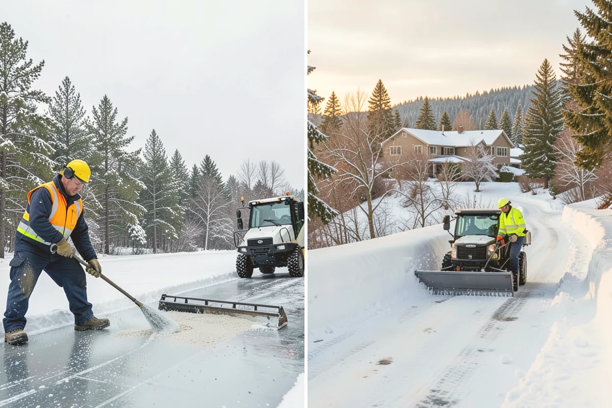 Office Building Sidewalk Clearing in Mount Vernon, Skagit County, WA - Confirm building open time and target completion ahead of it