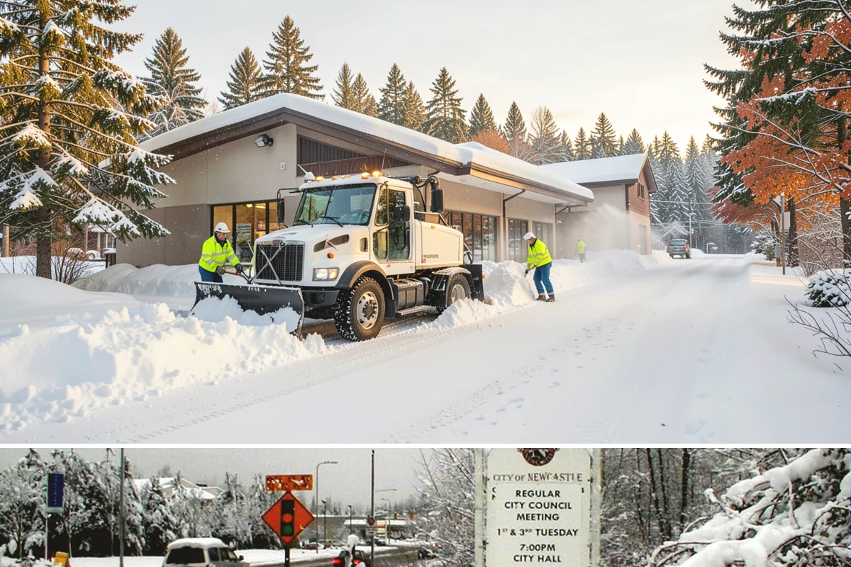 Office Building Sidewalk Clearing in Newcastle, King County, WA - Office demand peaks from December through February, with the most critical events being pre-dawn freezing fog and drizzle that...
