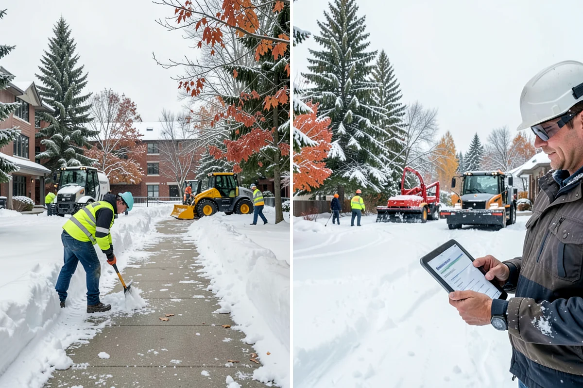 Office Building Sidewalk Clearing in Normandy Park, King County, WA - Confirm building open time and target completion ahead of it