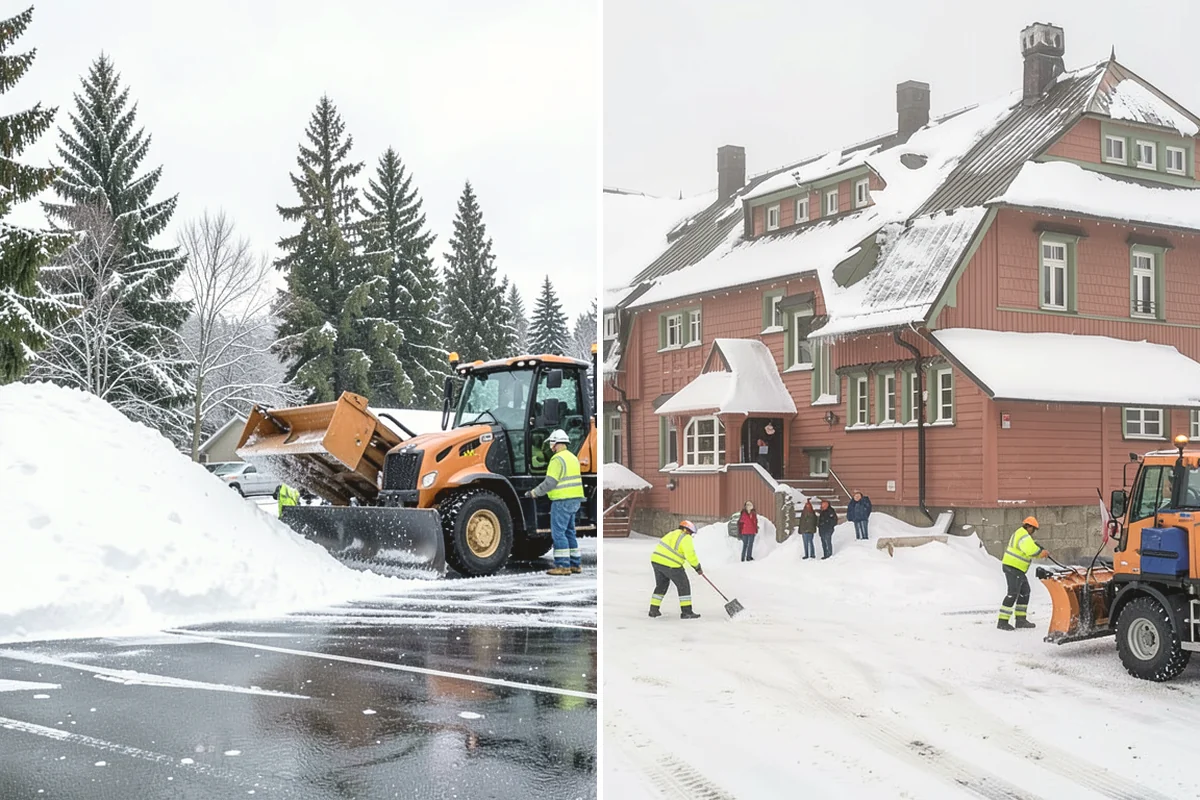 Office Building Sidewalk Clearing in North Bend, King County, WA - Confirm building open time and target completion ahead of it